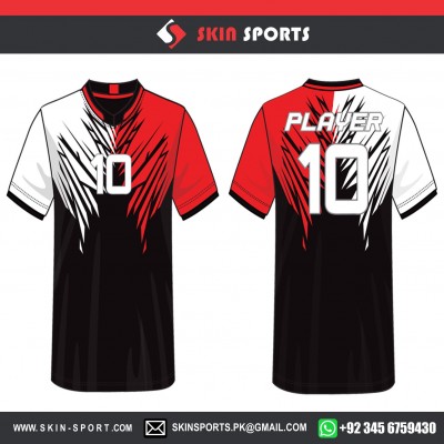 RED WHITE WINGS   SOCCER JERSEYS